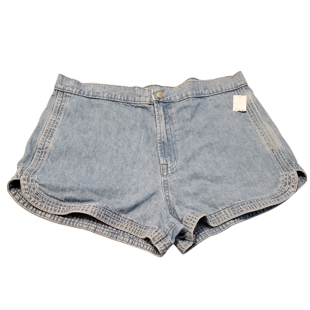 Gap Denim Track Shorts Women High Rise Size 12/31